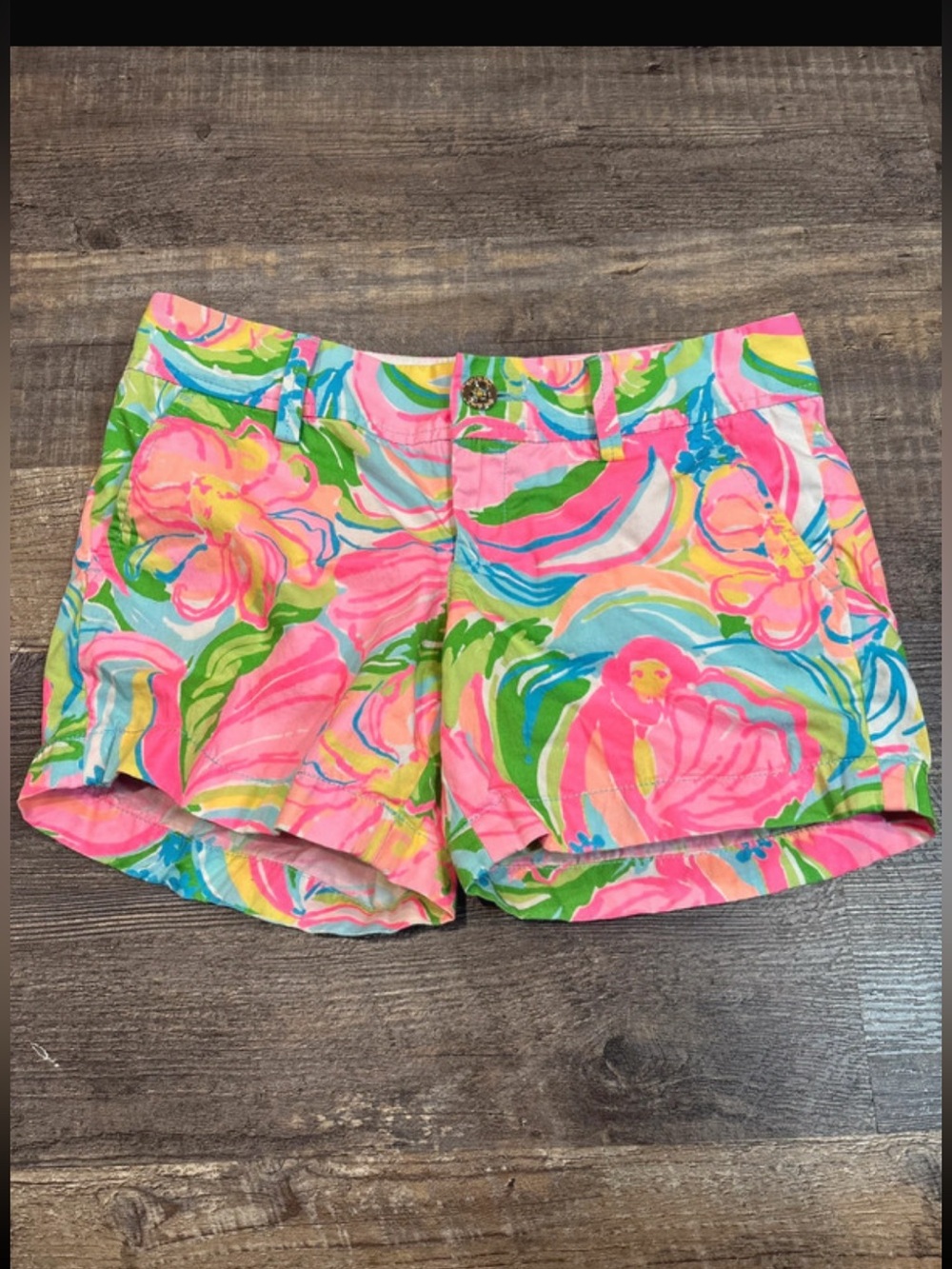 Lilly Pulitzer Callahan shorts Size 0 Classic Colorful Vibrant